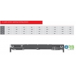 2 panel, Center opening, landing door device/hanger