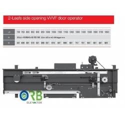 2 panel, Side opening car door operator