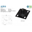 Absorber, damping pad for traction machine