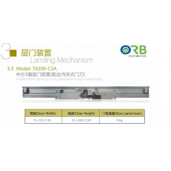 2 Panel center Opening Landing Mechanism