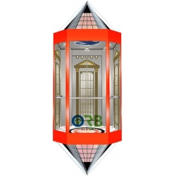 Observation lift cabin