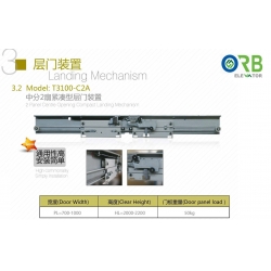 2 Panel center Opening Landing Mechanism