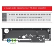 2 panel, Side opening, AC PM car door operator