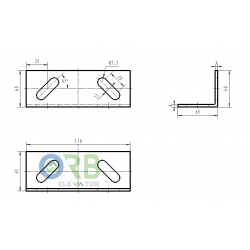 Guide rail bracket