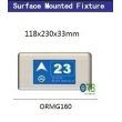 Floor display surface mounted
