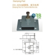 Absorber, damping pad for traction machine