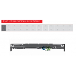 2 panel, Center opening, landing door device/hanger(fire rated door)