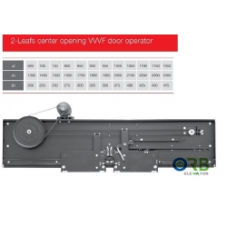 2 panel, Side opening, VVVF car door operator
