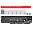 3panel, side-VVVF Elevator car door operator