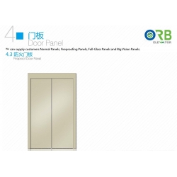 Fireproof door panel