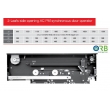 3panel, side-PM Elevator car door operator