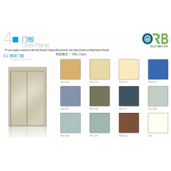 Powdered door panel