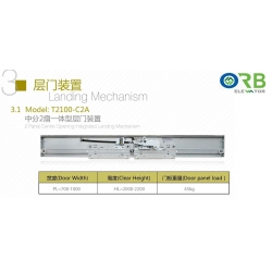 2 Panel Centre Opening Integrated Landing Mechanism