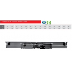 2 panel, Center opening, landing door device/hanger